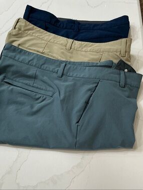 Men's Chino Pants - Blue, Khaki, and Teal - Classic Stretch Fit